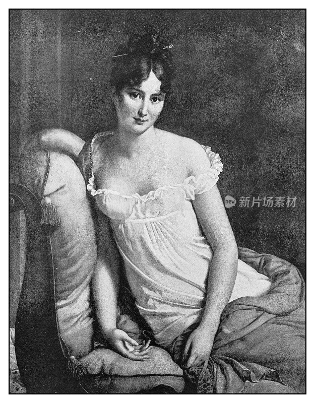 古董照片:Madame Recamier